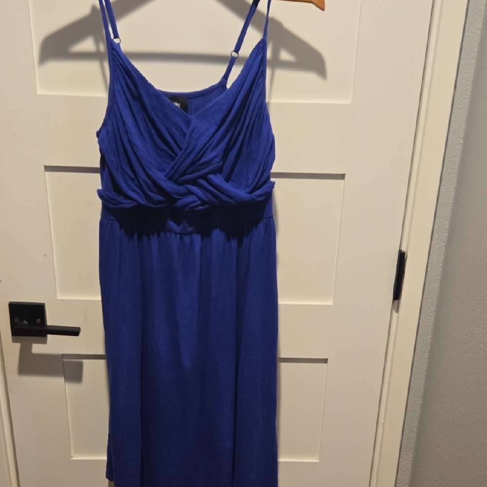 Mossimo Supply Co. Strapless Royal Blue Dress
